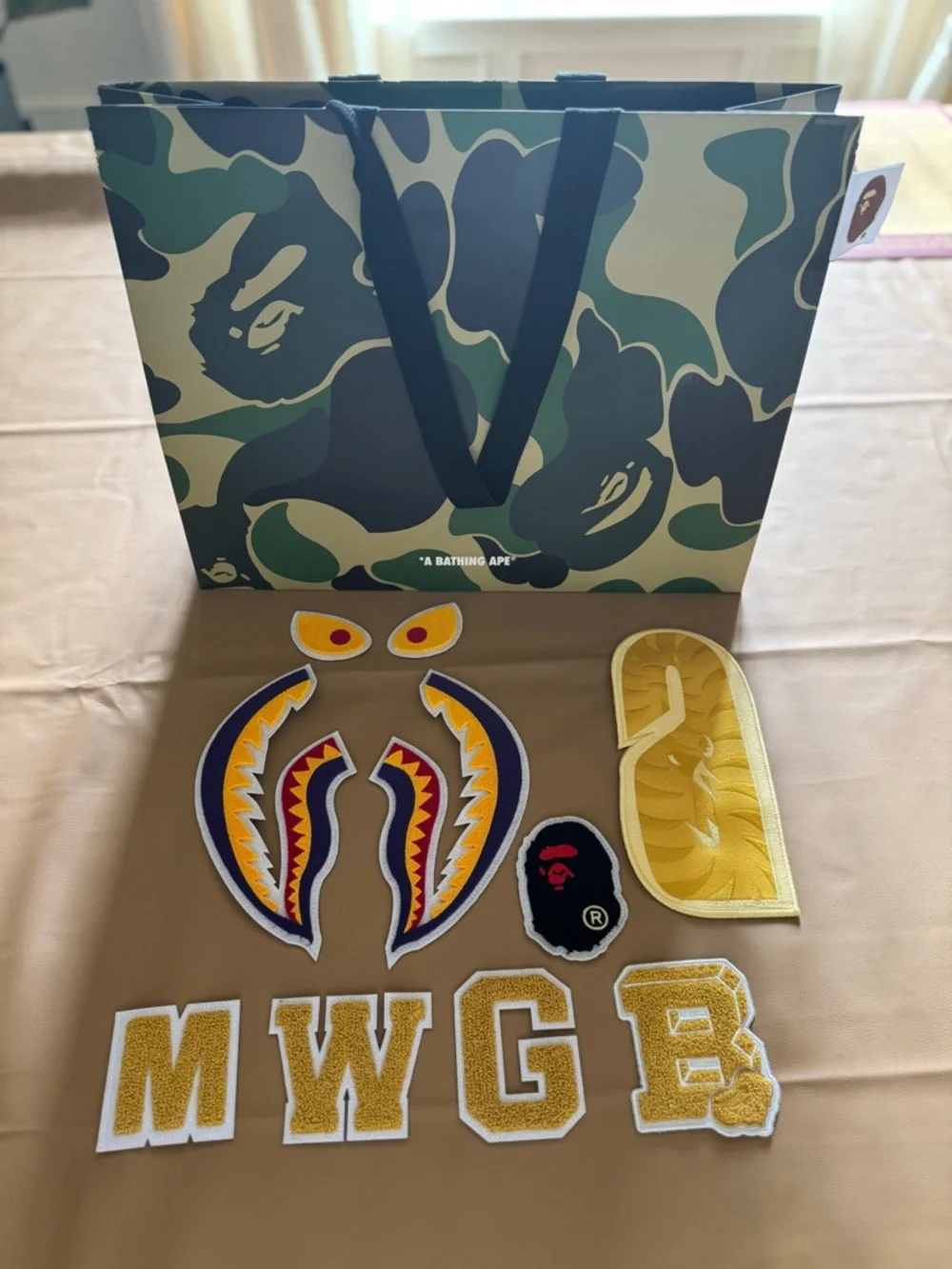A Bathing Ape Shark Full Zip Patch Hoodie Malaysia- Gray - Picture 10 of 10